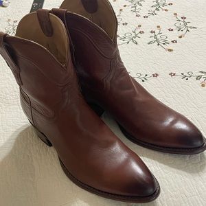Tecovas The Penny Calfskin Cowgirl Bootie